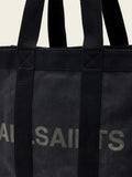 AllSaints black Layo canvas tote bag - British product