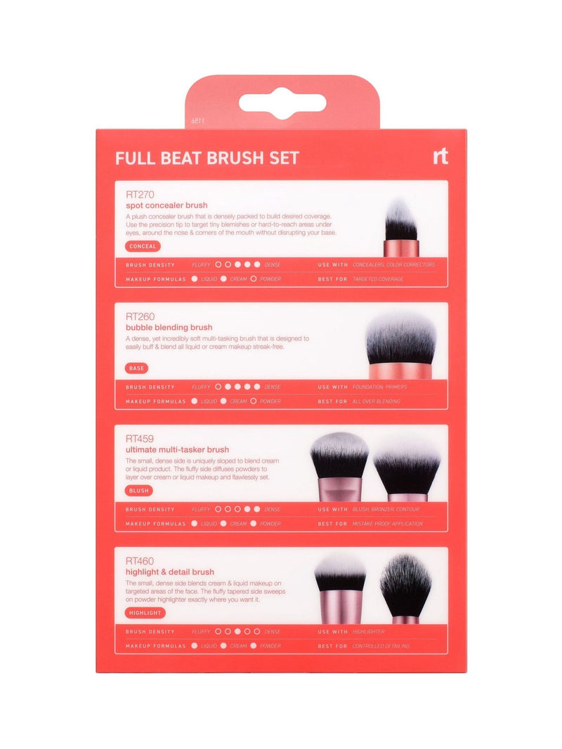 Real Techniques Full Beat 4-piece brush set, UK version