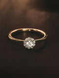 The Diamond Store halo ring 0.30ct lab diamond - British product