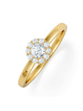 The Diamond Store halo ring 0.30ct lab diamond - British product