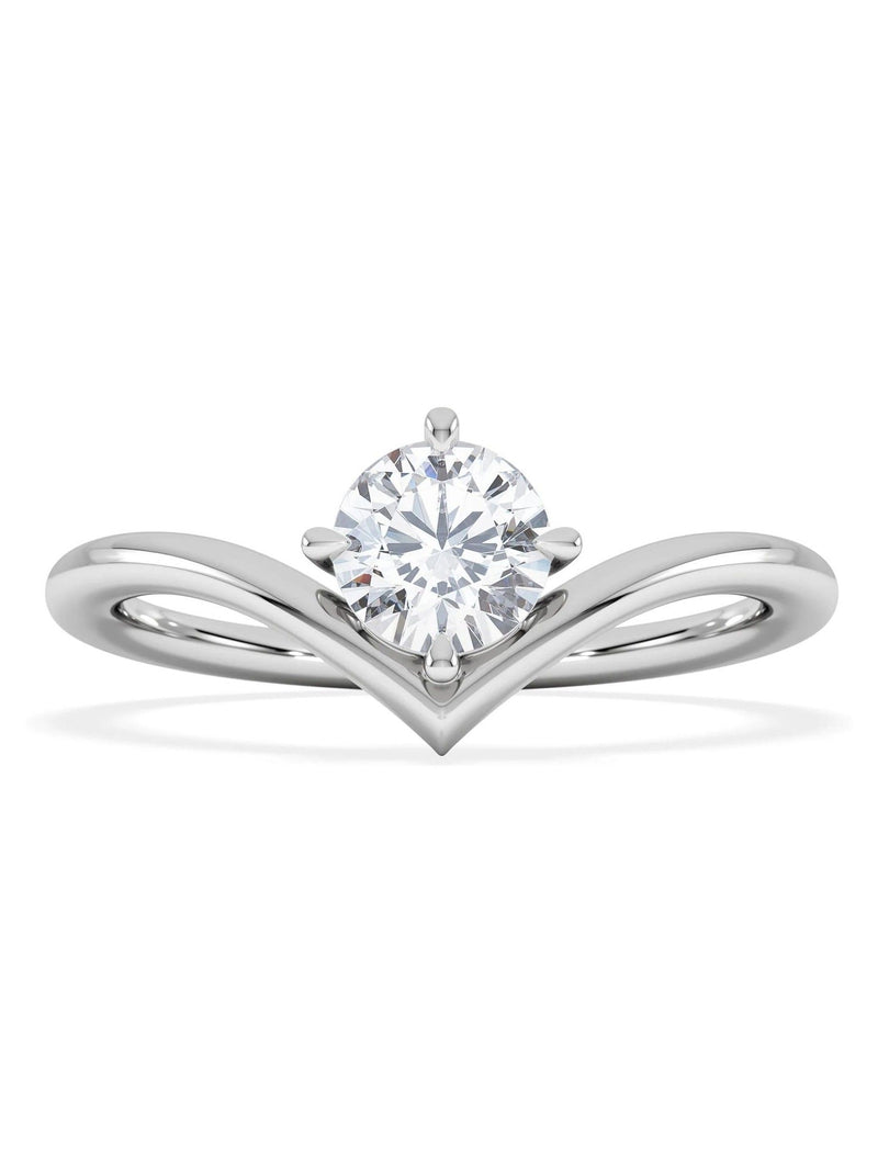 The Diamond Store solitaire engagement ring 0.50ct lab diamond (British brand)