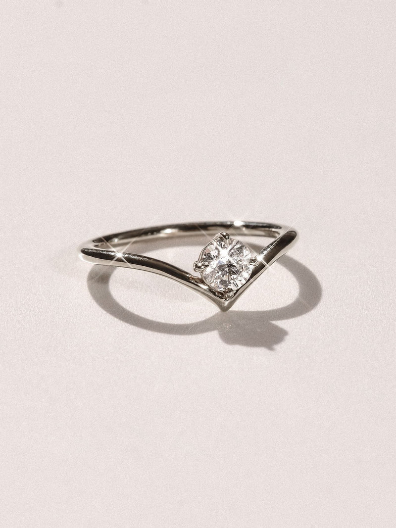 The Diamond Store solitaire engagement ring 0.50ct lab diamond (British brand)