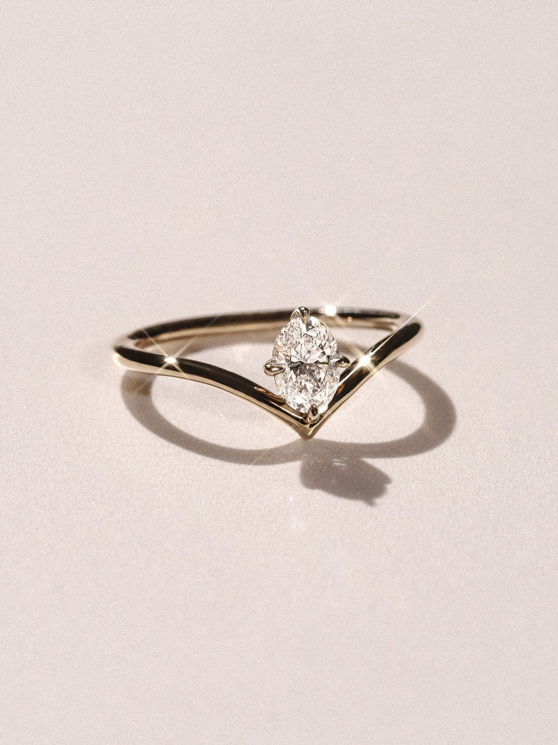 The Diamond Store Vela engagement ring 0.50ct oval lab diamond, UK version