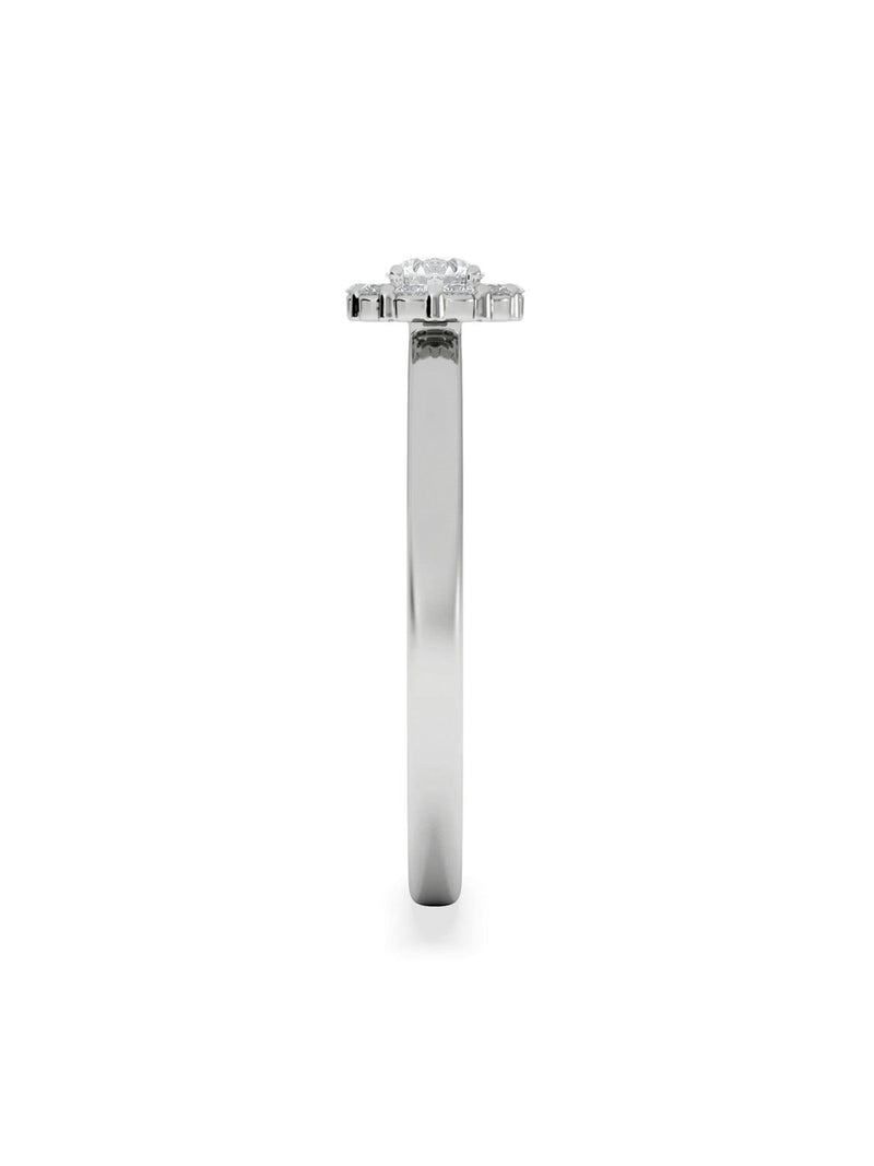 The Diamond Store 0.30ct lab diamond halo ring, imported from the UK