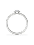 The Diamond Store 0.30ct lab diamond halo ring, imported from the UK