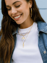Next Orelia Gold Tone Textured Fish Charm Necklace- Buy online at McGrocer