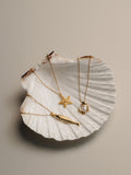 Orelia London gold tone textured fish charm necklace - British product