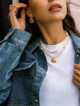 Next Orelia London Gold Tone Statement Cream Coral Chip & Shell Necklace- Buy online at McGrocer