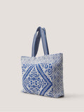 Monsoon Blue Janine floral tapestry tote bag, UK version