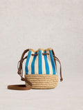White Stuff Blue Mia Mini Drawtop Bag - British product