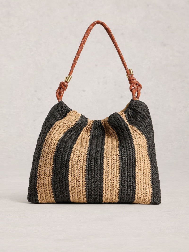 White Stuff Black Callie shoulder bag, imported from the UK