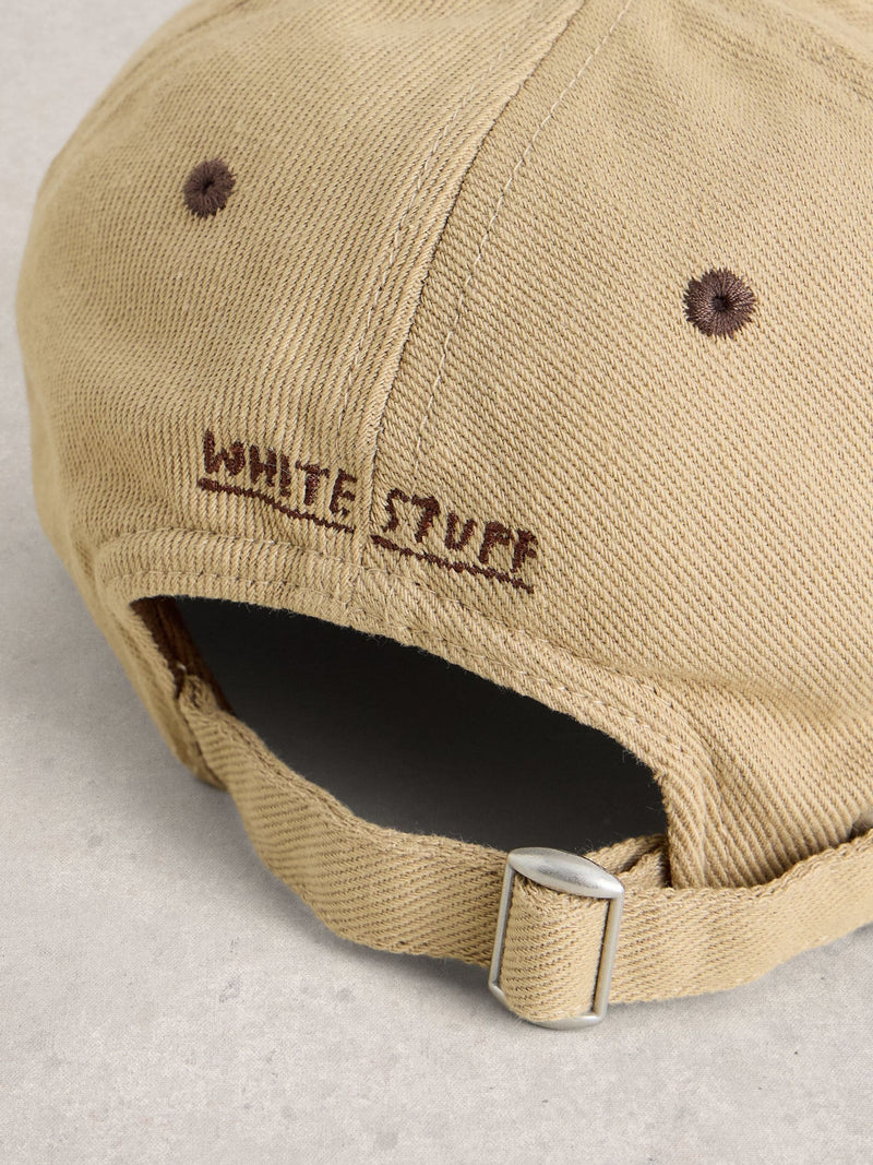 White Stuff men's natural colourblock baseball cap, UK version