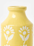 Oliver Bonas Yellow Fleur ceramic vase 25cm, UK version