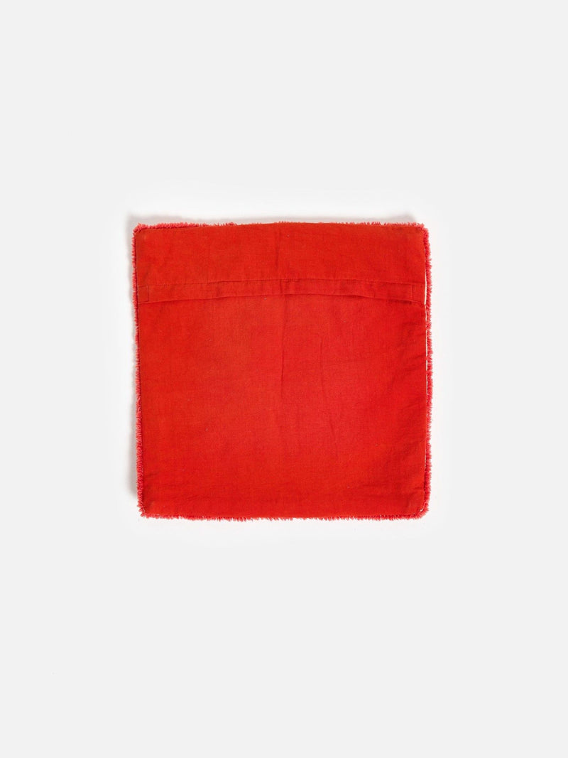 Oliver Bonas red love tufted cushion cover 45x45cm, UK version