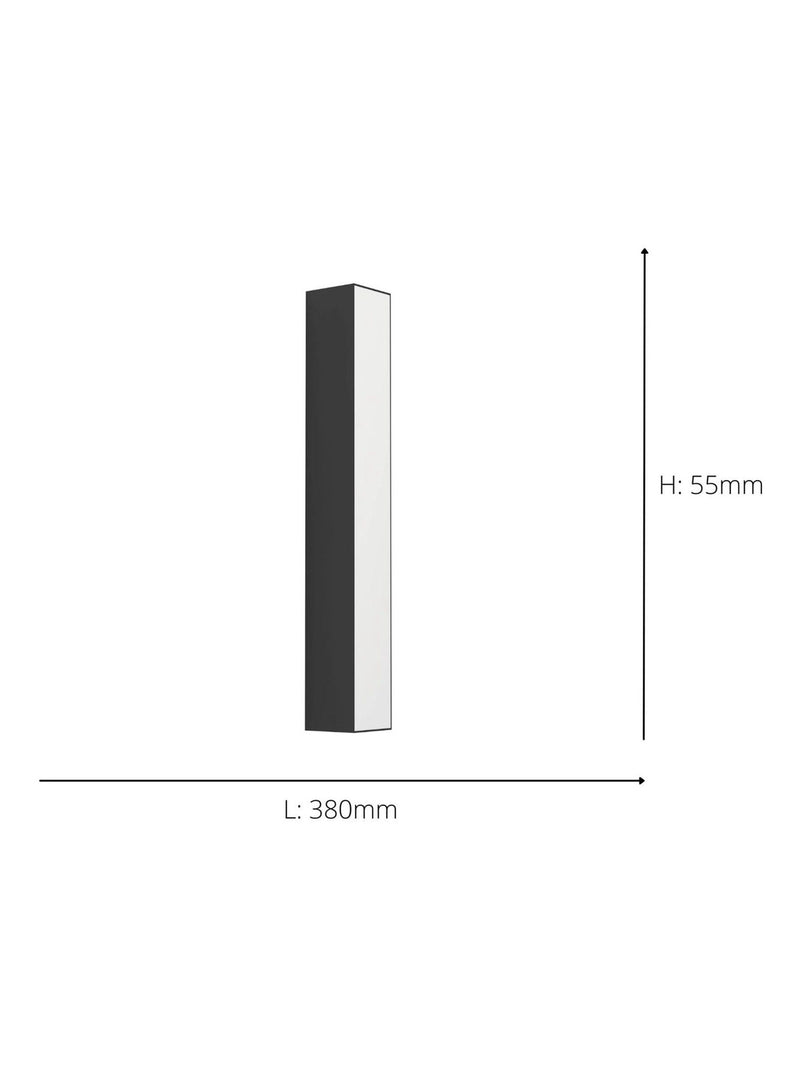 Eglo LED surface-mounted light black 38cm - British product