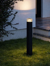 Next Eglo Castelnuovo Black Structure Metal Outdoor Path Light- Buy online at McGrocer