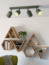 Next Eglo Tilston 4-Light Ceiling Spotlight in Steel- Buy online at McGrocer