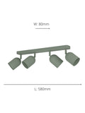 Eglo Tilston steel ceiling spotlight 4-light (British brand)