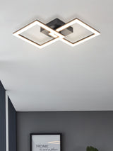 Next Eglo Black Basic Palmaves-E LED Ceiling Light, 3000K- Buy online at McGrocer