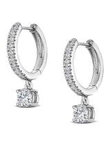 Next The Diamond Store Stellato 1.00ct Huggie Drop Earrings in 9K Yellow Gold- Buy online at McGrocer