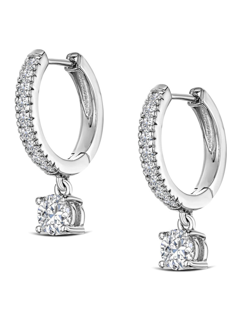 Diamond Store Stellato huggie drop earrings 1.00ct, imported from the UK
