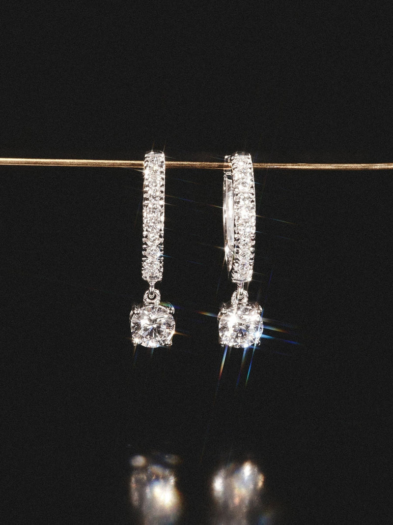Diamond Store Stellato huggie drop earrings 1.00ct, imported from the UK