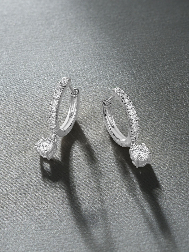 Diamond Store Stellato huggie drop earrings 1.00ct, imported from the UK