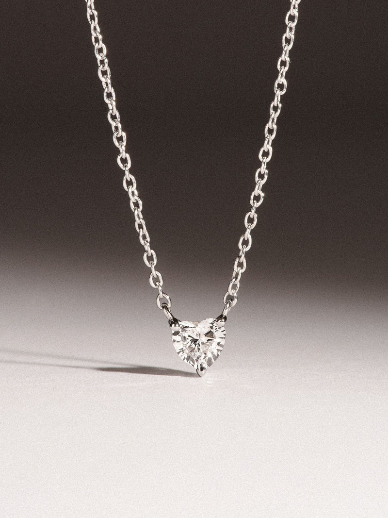 The Diamond Store Wanderlust floating heart diamond necklace 0.25ct, UK version