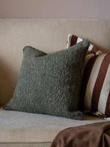 Next Ellenvale Interiors Sofia Olive Green Boucle Cushion Cover 45 x 45cm- Buy online at McGrocer