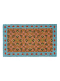 Oliver Bonas Blue Tile rectangular doormat - British product