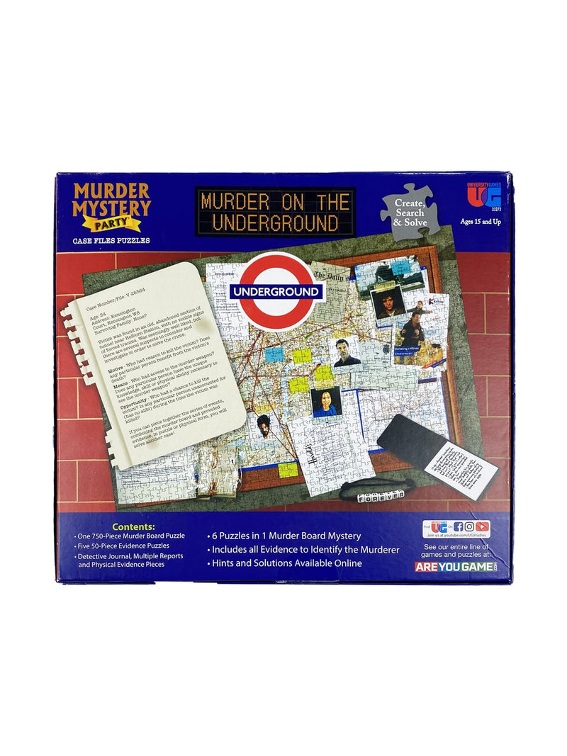 University Games murder mystery puzzle 750 pieces, UK version