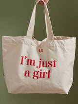 Next Made Yours Personalised Customisable Slogan Cotton Tote Bag, Red, 4x5x2cm- Buy online at McGrocer