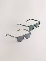 Next Preppy Sunglasses 2 Pack - Black and Green- Buy online at McGrocer