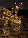Charles Bentley small rattan light up reindeer, imported from the UK
