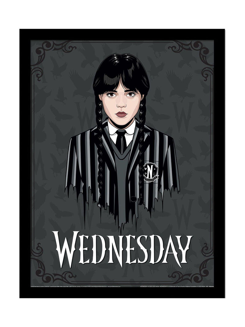 Pyramid International Wednesday Season 2 framed print - British product