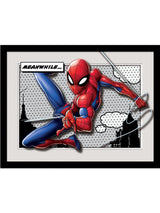 Next Pyramid International Red Marvel Spider-Man Meanwhile Breakout Collector Framed Print- Buy online at McGrocer