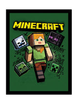 Next Pyramid International Green Minecraft Alex Collector Print Framed- Buy online at McGrocer