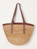 FatFace natural raffia shopper bag 20x35cm - British product