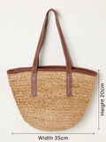 FatFace natural raffia shopper bag 20x35cm - British product