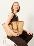 FatFace Natural Raffia Tote Bag 30x55cm (British brand)