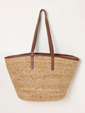 FatFace Natural Raffia Tote Bag 30x55cm (British brand)