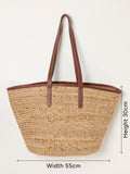 FatFace Natural Raffia Tote Bag 30x55cm (British brand)