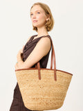FatFace Natural Raffia Tote Bag 30x55cm (British brand)