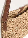 FatFace flower raffia crossbody bag, imported from the UK