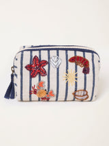 Next FatFace Multi Stripe Sea Beaded Pouch- Buy online at McGrocer