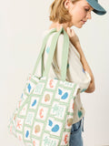 FatFace green fish reversible tote bag, UK version