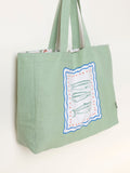 FatFace green fish reversible tote bag, UK version