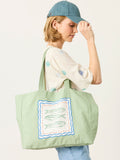 FatFace green fish reversible tote bag, UK version