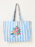FatFace tropical parrot reversible tote bag, imported from the UK