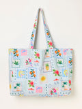 FatFace tropical parrot reversible tote bag, imported from the UK